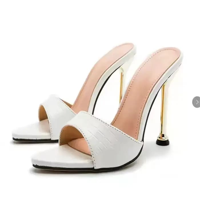Sandales à talons hauts texturées Glamorous2026 - Stilettos chics à enfiler avec bout pointu ouvert 