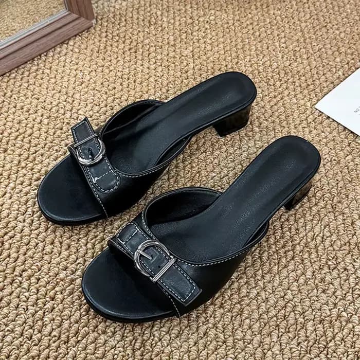 Nouvelles Sandales à Talons Hauts pour Femme, Élégantes et Tendance, avec Boucle, Style Mules et Esc