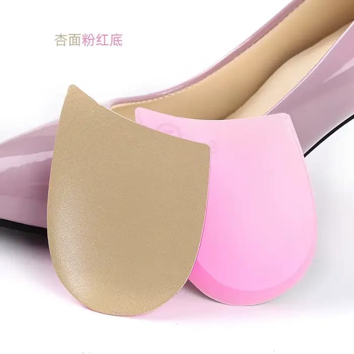 Coussinet de talon pour hommes et femmes, semelles orthopédiques en cuir en forme de O