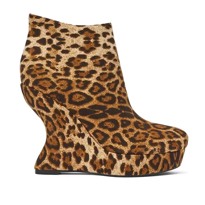 Bottines en daim multicolores au style original, sexy, à bout pointu, avec fermeture éclair, personn