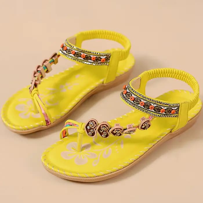 Sandales pour femmes style bohème, chaussures d'été 2026, tongs de plage, chaussures d'été pour femm
