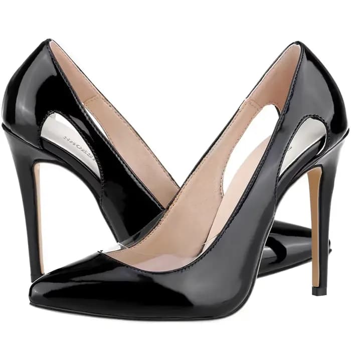 Escarpins pointus à talons hauts pour femmes, châssis aiguille creux sexy, robe à talons fins, chaus