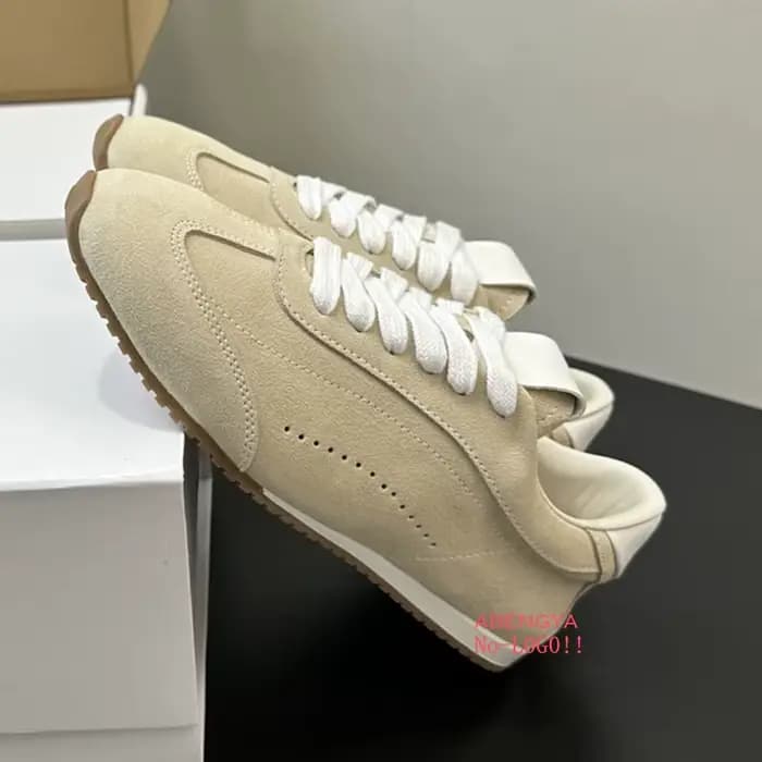 Mocassins plats en daim kaki pour femmes, chaussures de marche en cuir à lacets, espadrilles décontr