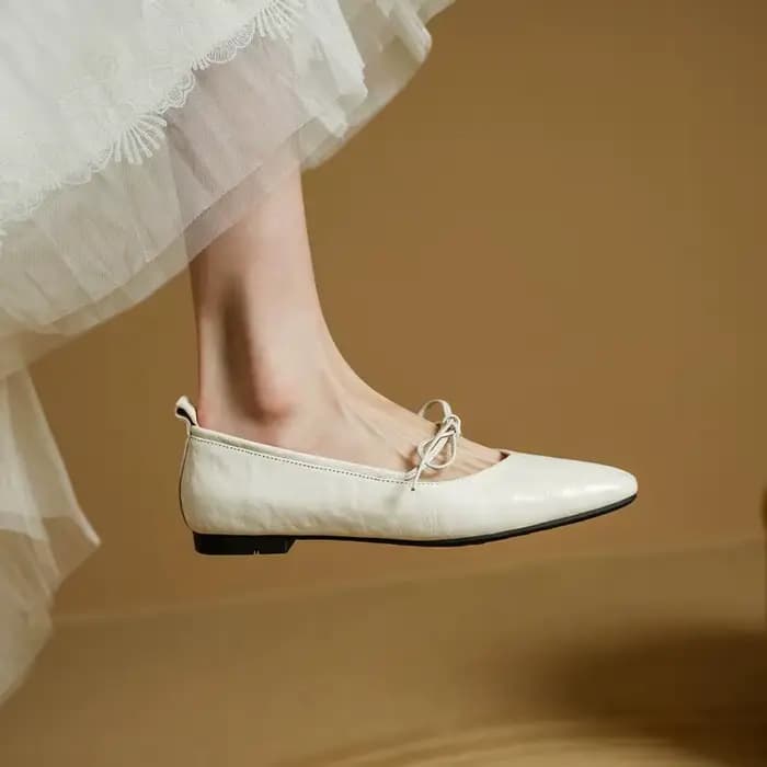 MORAZORA chaussures en cuir véritable femmes chaussures plates couleur unie printemps été chaussures
