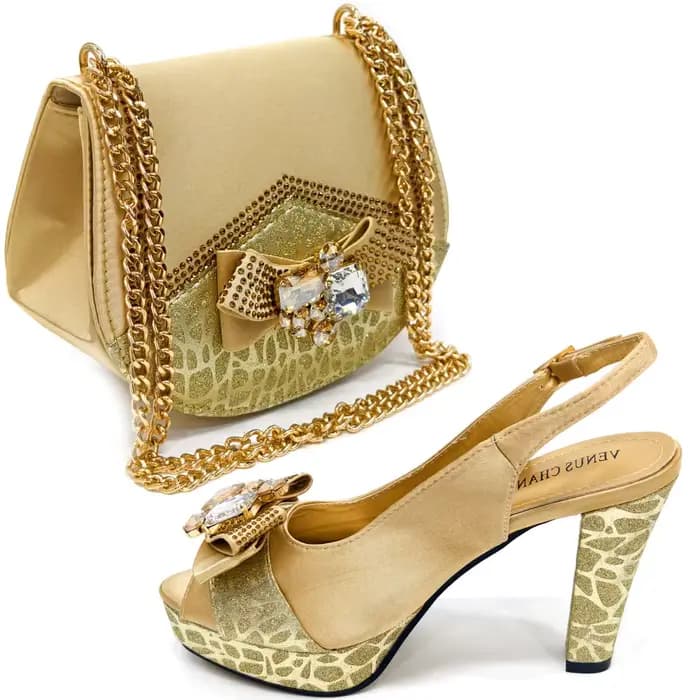 Doershow-Chaussures Italiennes Roses Avec Sac, Ensemble De Chaussures Et Sacs De Haute Qualité, Pour