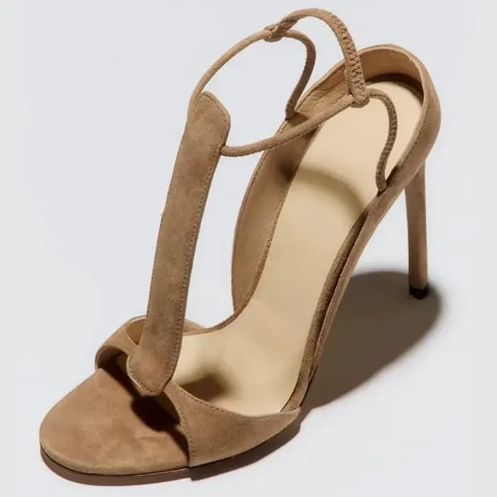 Sandales à bout ouvert pour femmes, été 2026, nouvelles sandales polyvalentes, talons aiguilles élég
