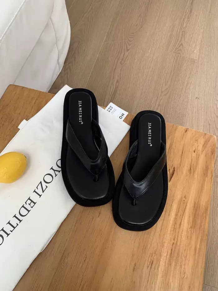 Sandales décontractées à semelle épaisse, nouvelle collection été, chaussures de plage, tongs à enfi