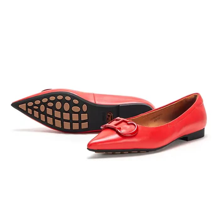 Chaussures plates à bout pointu pour femmes, chaussures plates simples et pures, confortables, solid