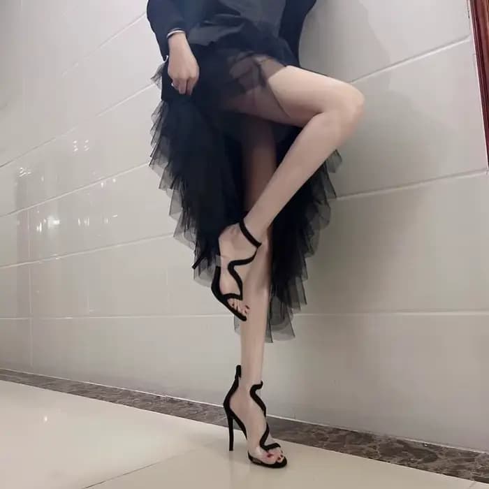 Sandales pour femme chaussures zippées Sexy clair été 2025 décapant chaussures pour femmes Transpare