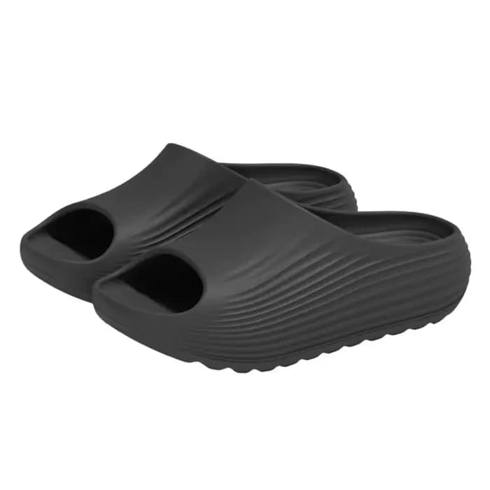 Pantoufles à talon épais rehaussant la taille, semelle 4CM, antidérapantes, pour hommes, anti-odeur,