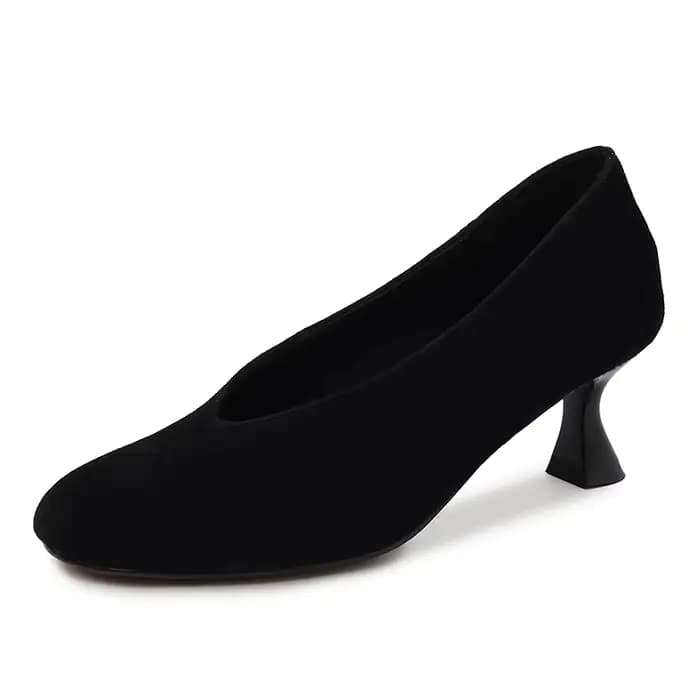 JOZHAMTA taille 33-40 femmes en cuir véritable pompes à talons hauts mode bureau dames chaussures ha