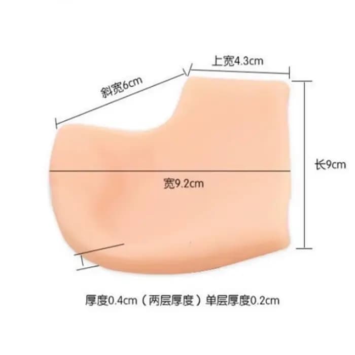 Coussin de talon en Gel craquelé, 2 pièces, protection du talon pour la fasciite plantaire, l'épur d