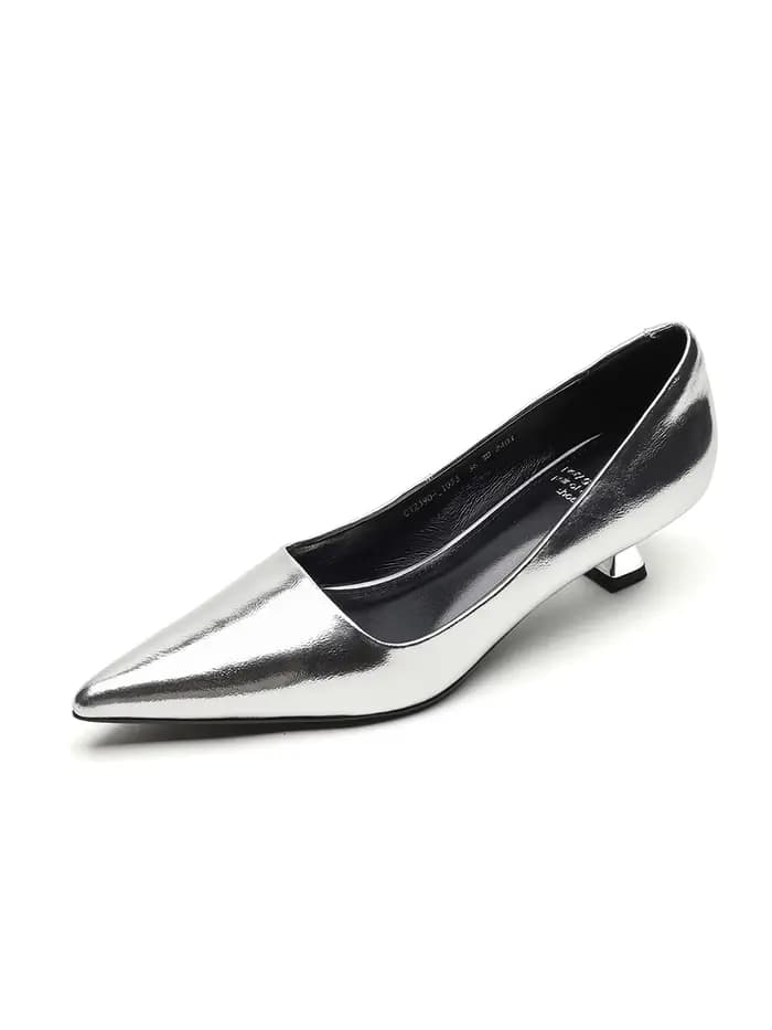 Escarpins pointus en cuir fendu pour femmes, escarpins sexy pour dames, talons fins, chaussures de s