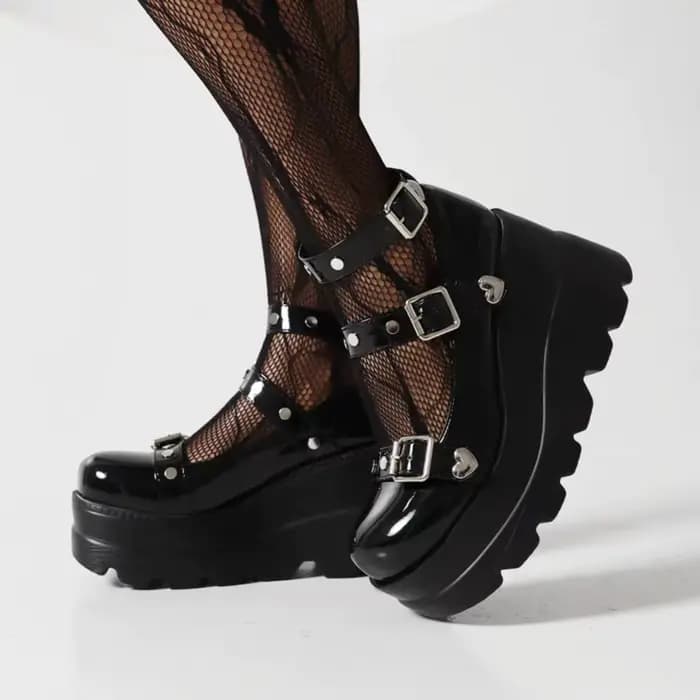 Escarpins Mary Jane pour femmes à talon très haut et plateforme compensée, sandales de printemps pou