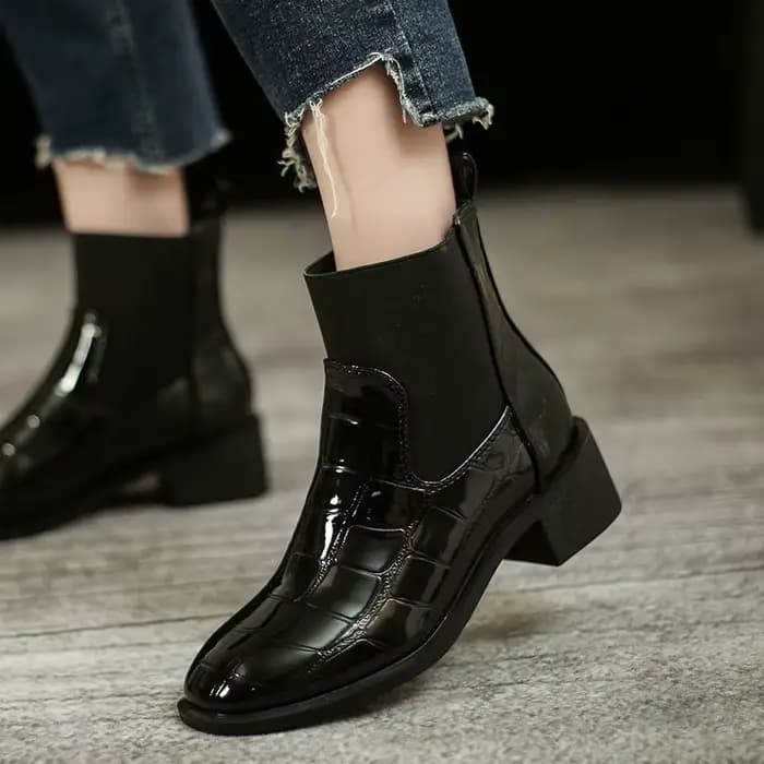 Bottes de rinçage pour femmes, chaussures courtes, pointues, Parker, talons très hauts, travail, cha