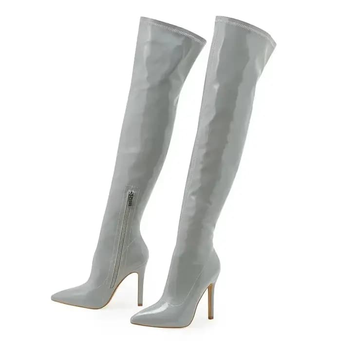 Chaussures pour femmes bottes pour femmes brodées à la main talons hauts Sexy bottes au-dessus du ge