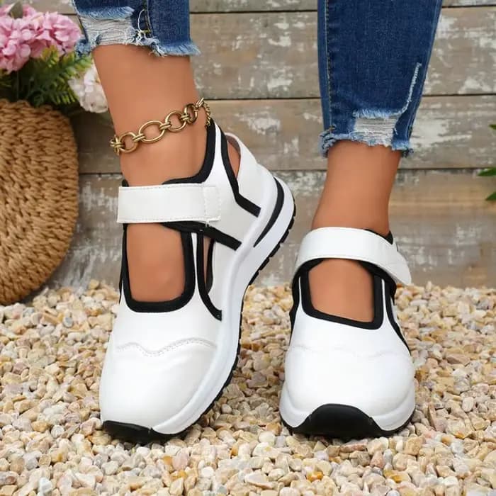 Sandales compensées respirantes pour femmes, nouvelle collection été 2026, mode creuse, chaussures d