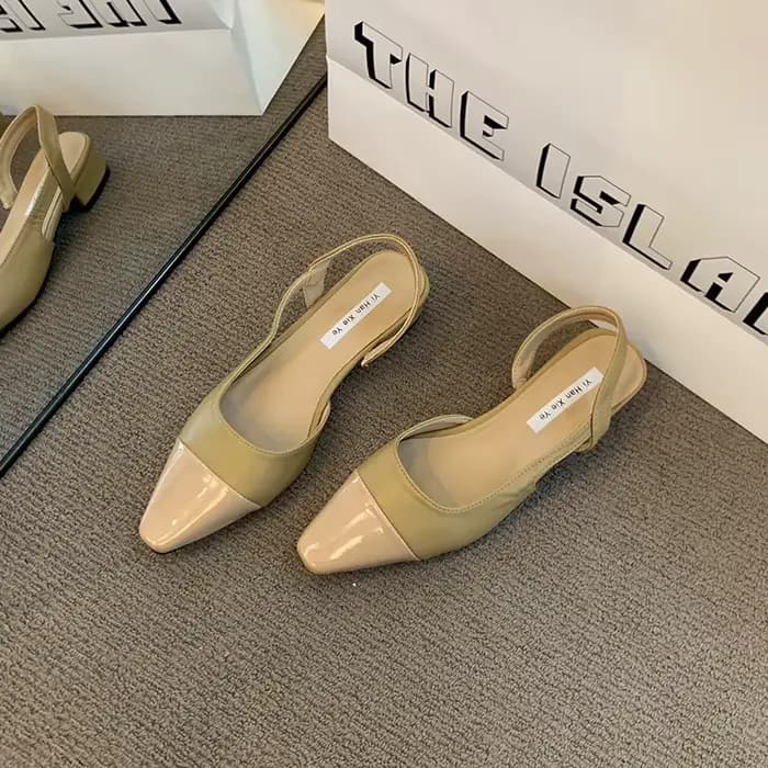 Été couverture orteil sans lacet femmes sandales concis talon épais Singbacks Mules chaussures femme
