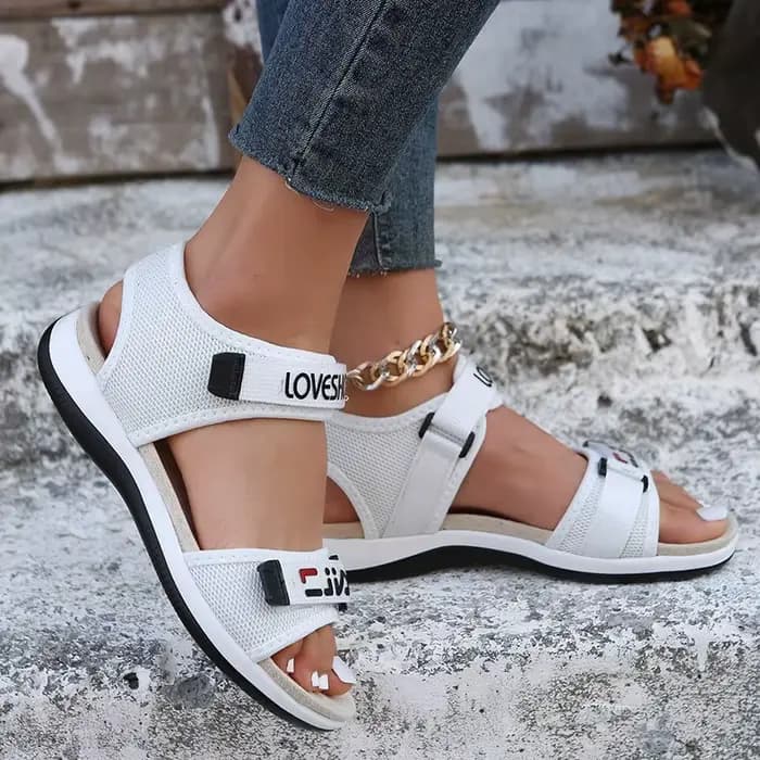 Sandales à plateforme rehaussée pour femmes, chaussures de plage, de loisirs, grande taille 43, nouv