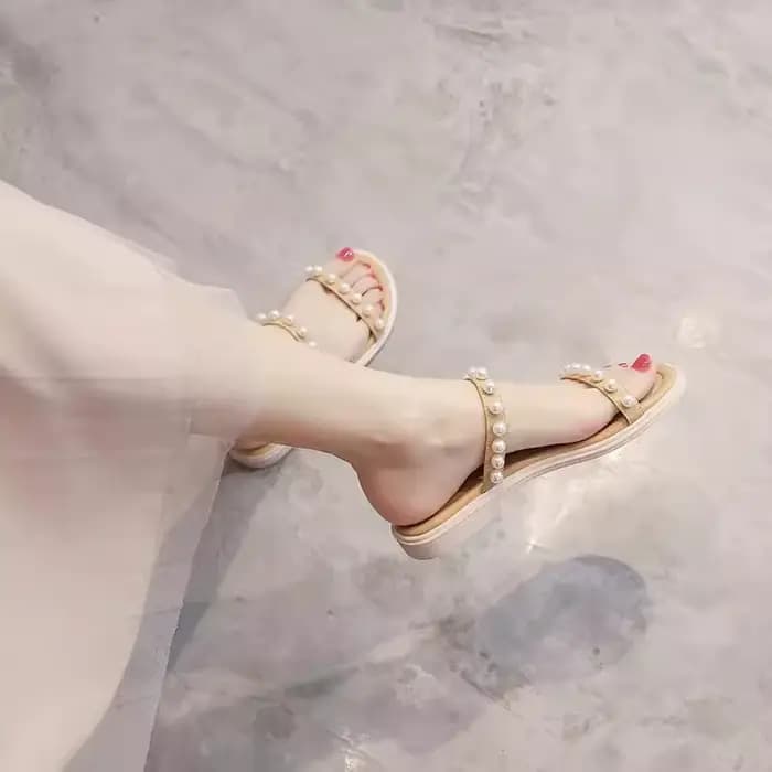 Sandales d'été pour femmes, chaussures plates minimalistes à talons bas, à lanières, pour tenue déco