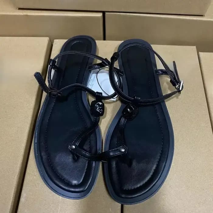 Sandales de gladiateur plates décontractées pour femmes, Design de marque, chaussures de plage polyv