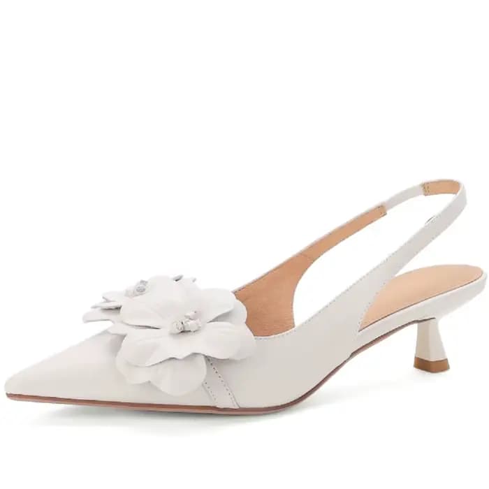 【JOCHEBED HU】 marque talon mince en cuir véritable fleur sandales décoration sandales creuses mode p