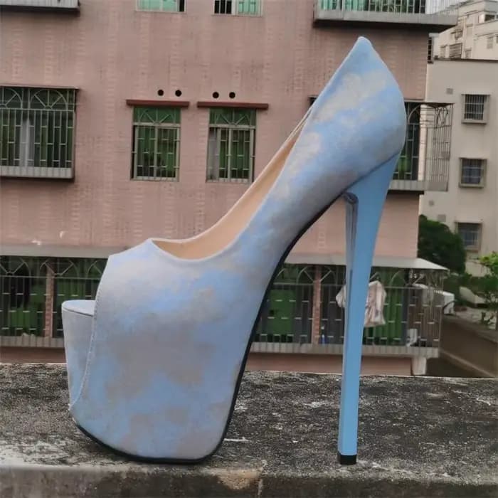 Escarpins à Talons Hauts Fins de 22cm pour Femme, Plateformes Parka Ouvertes d'Été, Défilés de Défil