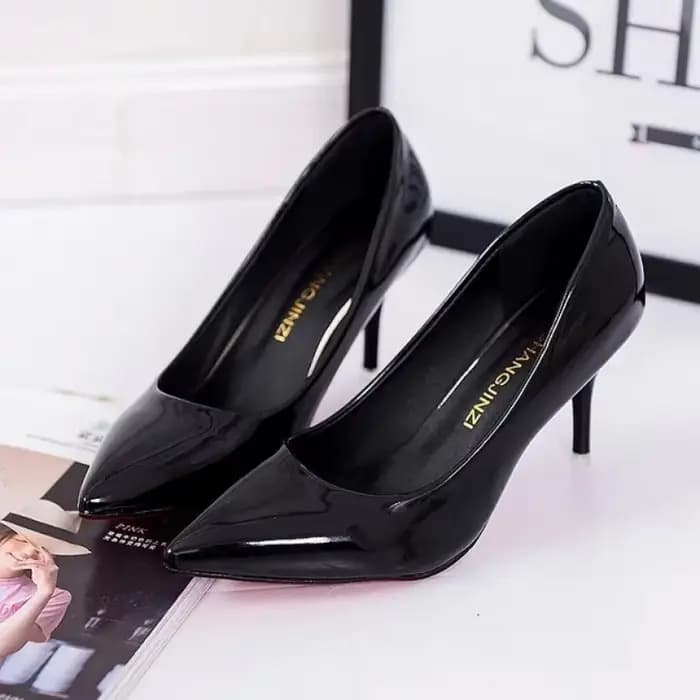 Escarpins pointus en cuir verni pour femmes, chaussures provoqué à talons hauts, escarpins de mariag