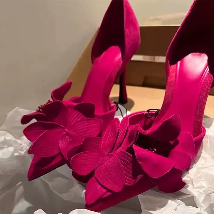 Chaussures élégantes à talons hauts pour femmes, rose douce, Parker fermé, chaussures à bride arrièr