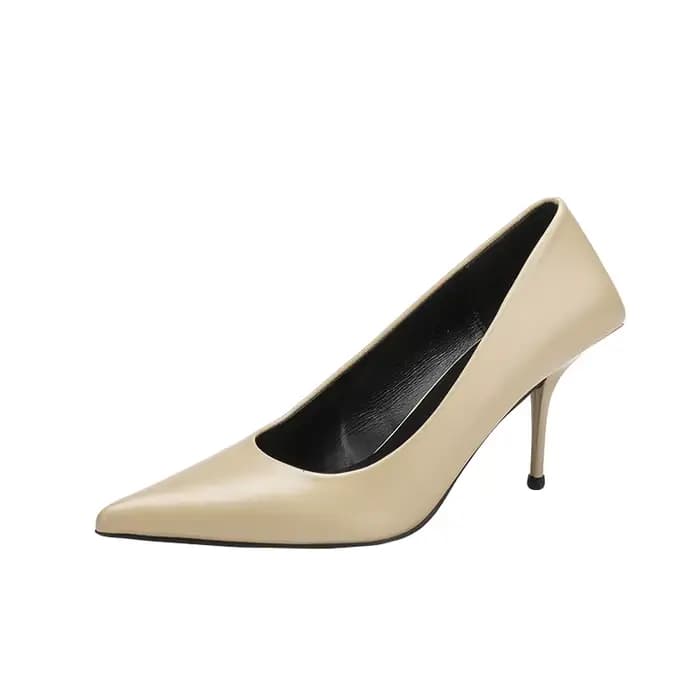Escarpins à talons hauts fins pour femmes, chaussures de bureau, chaussures de travail basiques, noi