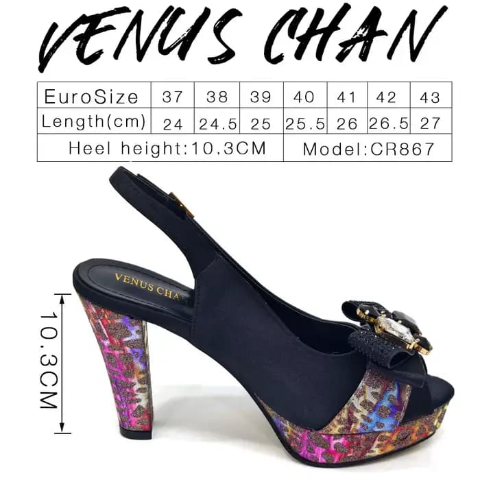 Venus Chan-Ensemble de Chaussures et Sac à Talons Hauts pour Femme, Élégant, Style INS, Nigérian, Po