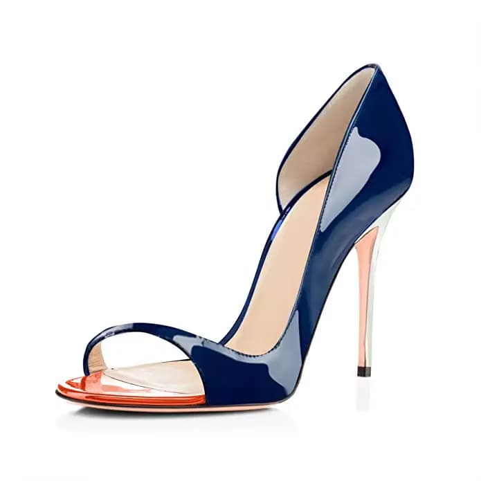 Talons super hauts vides à bout ouvert à la mode avec sacs de mode imprimé léopard et sandales pour 