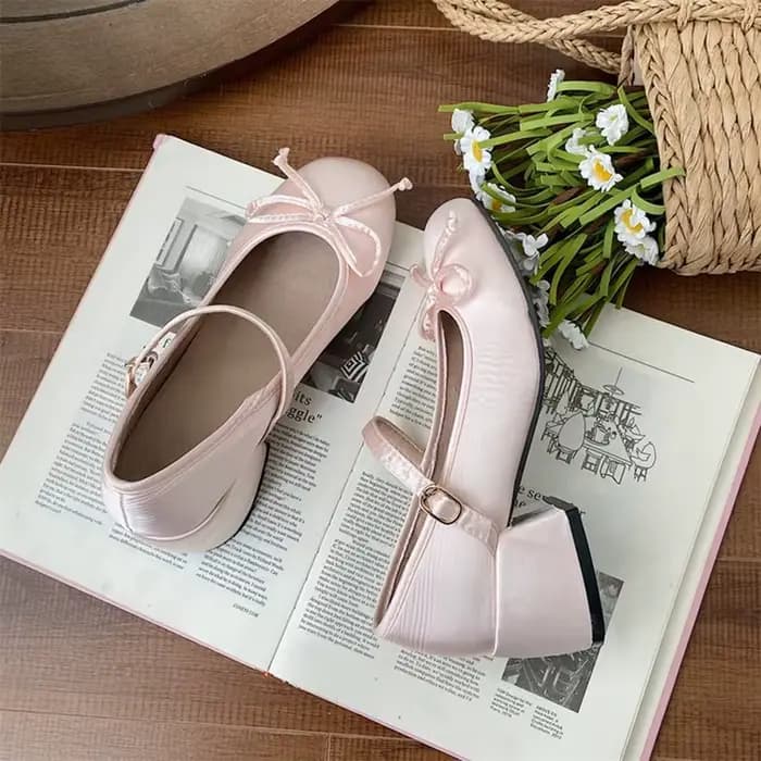 Chaussures simples polyvalentes pour femmes, chaussures à essence Mary, talon optique français rétro