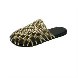 Chaussures de plage de luxe pour femmes, sandales respirantes en maille, à la mode, à fond plat et s