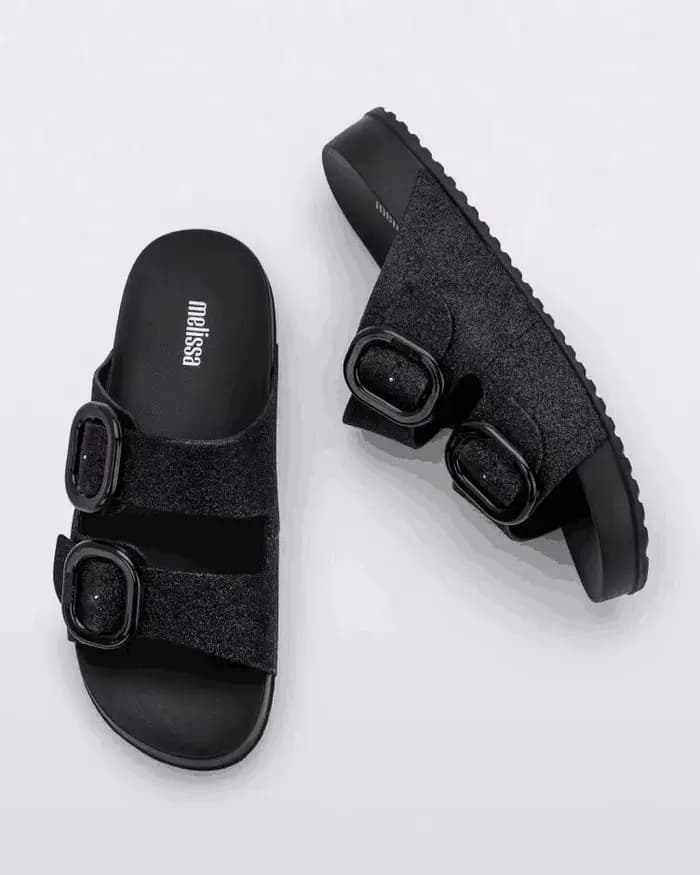 Sandales d'été pour femmes Melissa, chaussures en gelée à lanières larges, talon épais, style décont
