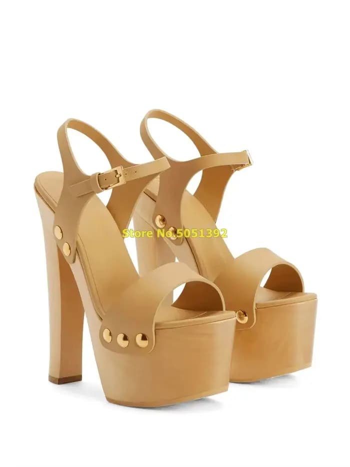 Sandales Peep Parker à talons super hauts pour femmes, chaussures de nuit ouvertes, bride de rinçage