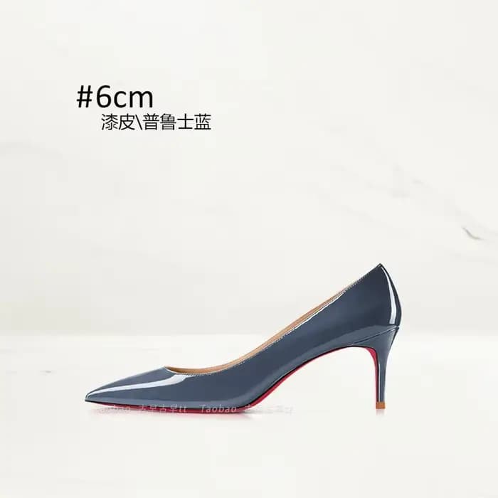 HLTINO bleu marine pompes fond rouge grande taille 43 femmes marque de luxe talons hauts pour robe d