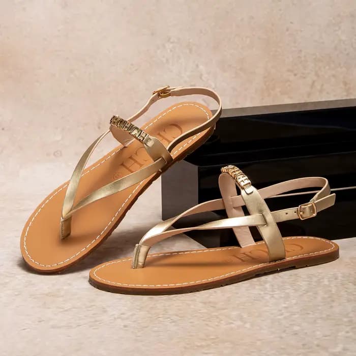 Sandales pour femmes, Design à sangle, Cool et Simple, fabrication soignée, chaussures de plage déco