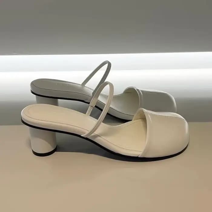 Mules et sandales d'été élégantes pour femmes, à enfiler, style urbain
