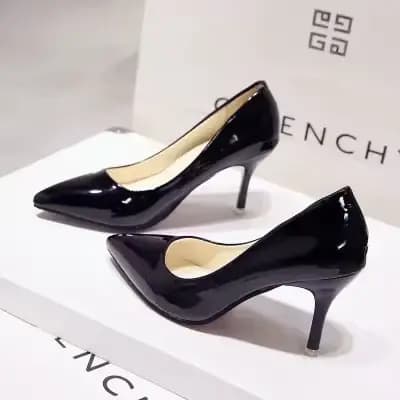 Escarpins nus pour femmes, chaussures à talons hauts, mode féminine, cuir verni, Sexy, bout pointu, 