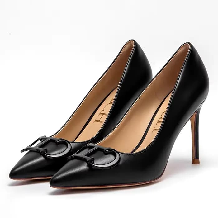 C-H talons hauts pour femmes printemps nouvelle Collection chaussures pour femmes d'affaires beiges 