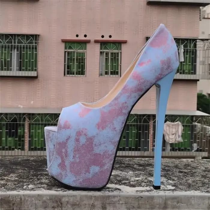 Escarpins à Talons Hauts Fins de 22cm pour Femme, Plateformes Parka Ouvertes d'Été, Défilés de Défil