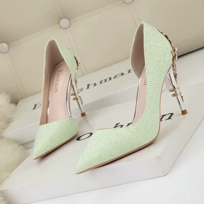 Chaussures de Mariage de Luxe à Talons Hauts et Fins pour Femme, Escarpins en Strass, de Soirée, Nou