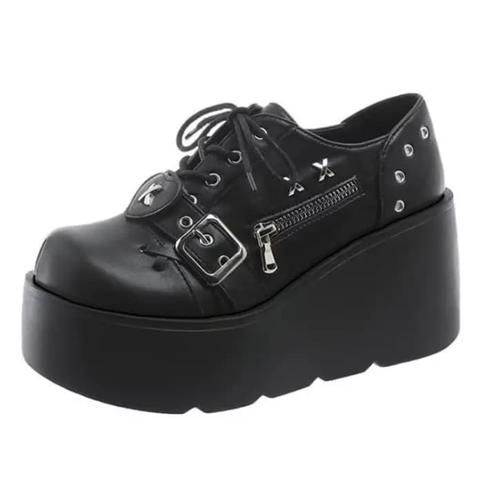 Escarpins gothiques Punk pour femmes, nouvelle plateforme de marque à semelle épaisse, chaussures Ma