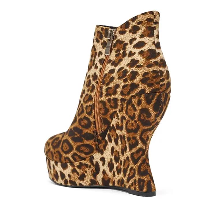 Bottines en daim multicolores au style original, sexy, à bout pointu, avec fermeture éclair, personn