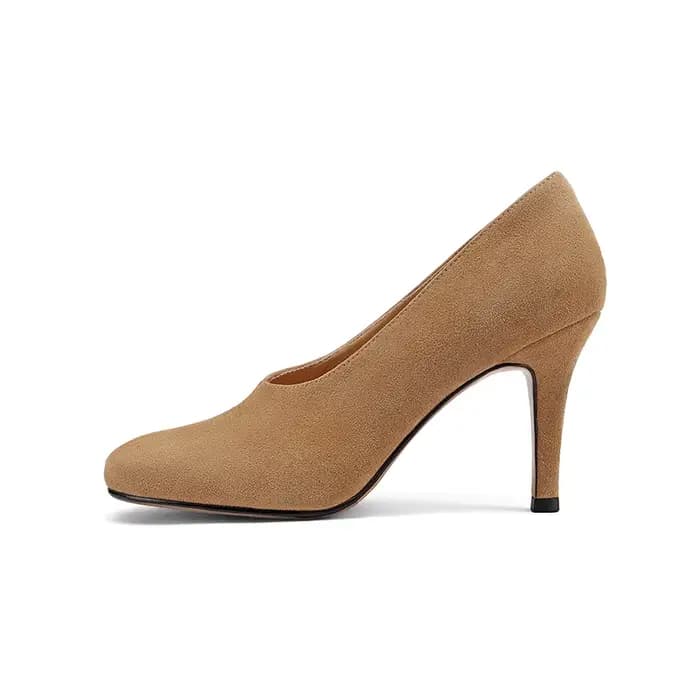 SmallHut 2026 Nouvelle Tendance Printemps Automne Escarpins Femme en Daim de Vache Sexy Chaussures d