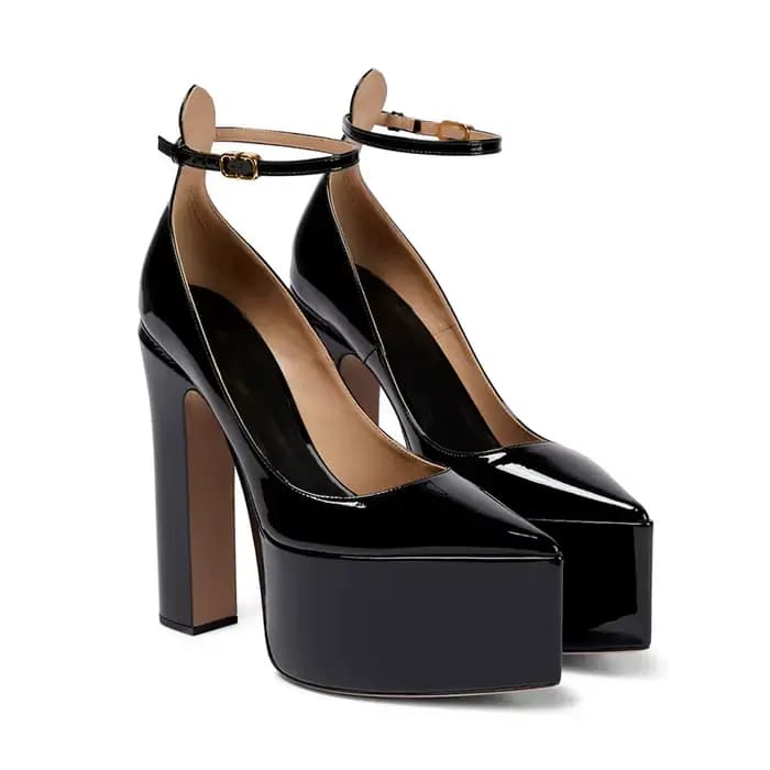 Mary Jane - Chaussures pour femmes, chaussures plateforme imperméables, talons très épais, peu profo