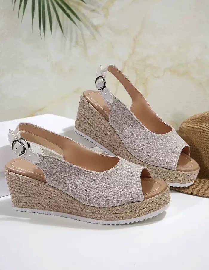 Sandales à talons épais pour femmes, chaussures d'été confortables et élégantes, plateforme imperméa