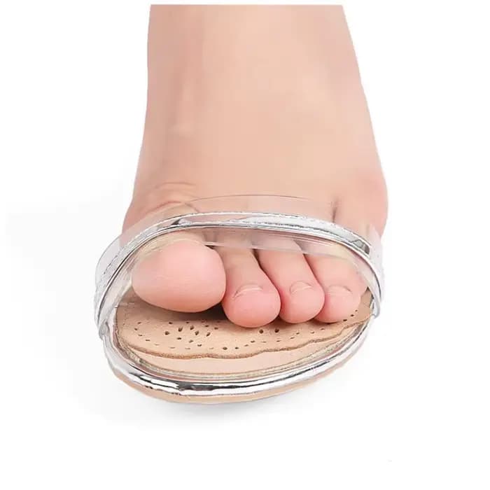 Semelles intérieures coordonnantes en cuir pour femmes, coussretours avant-pied pour sandales, talon
