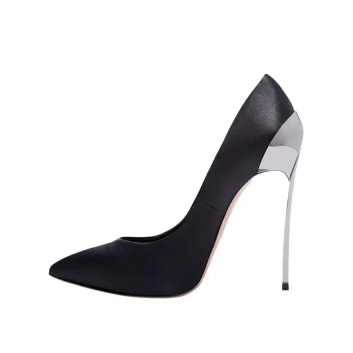 Arden Furtado-Escarpins pointus à talons fins en métal, chaussures à talons super hauts, peu profond